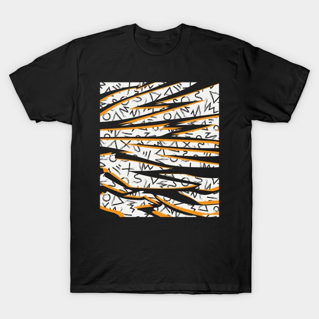 80s Style Graffiti Pattern T-Shirt by ozencmelih